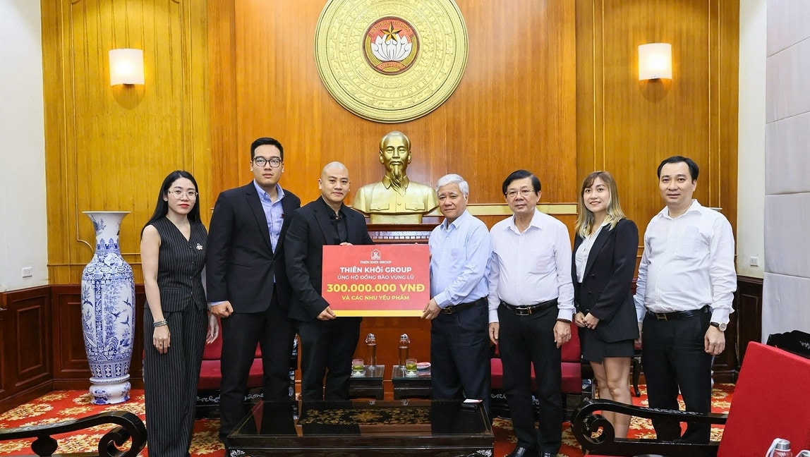 Thiên Khôi Group cứu trợ khẩn cấp sau bão Yagi (2024)